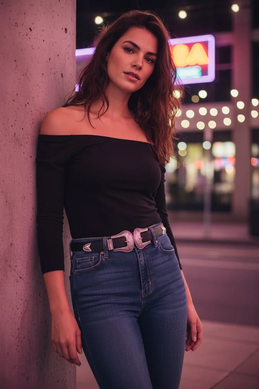 Cinturon doble hebilla