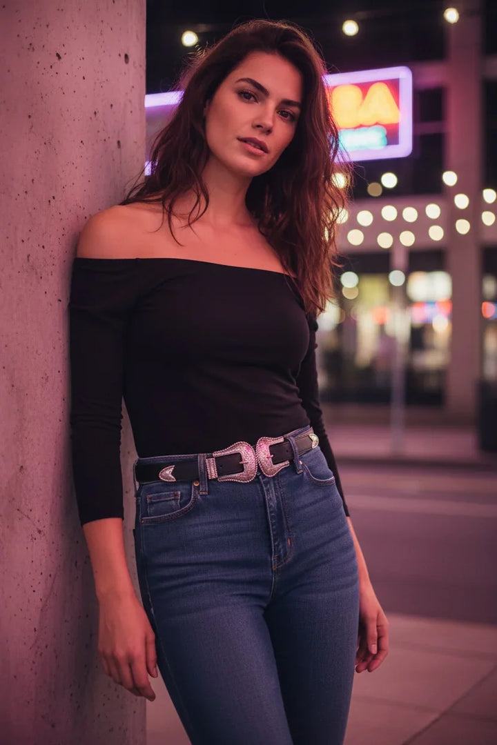 Cinturon doble hebilla