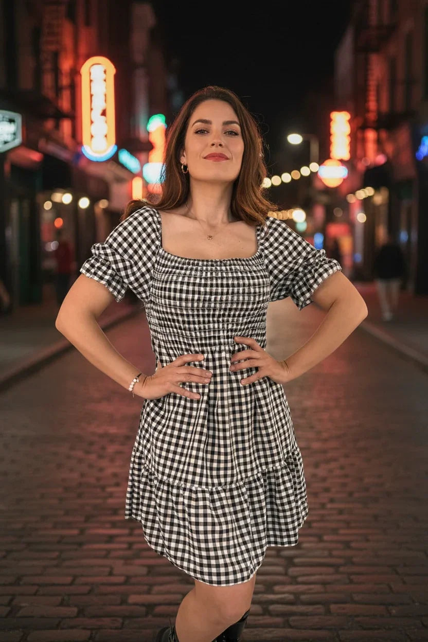 Vestido Cuadros