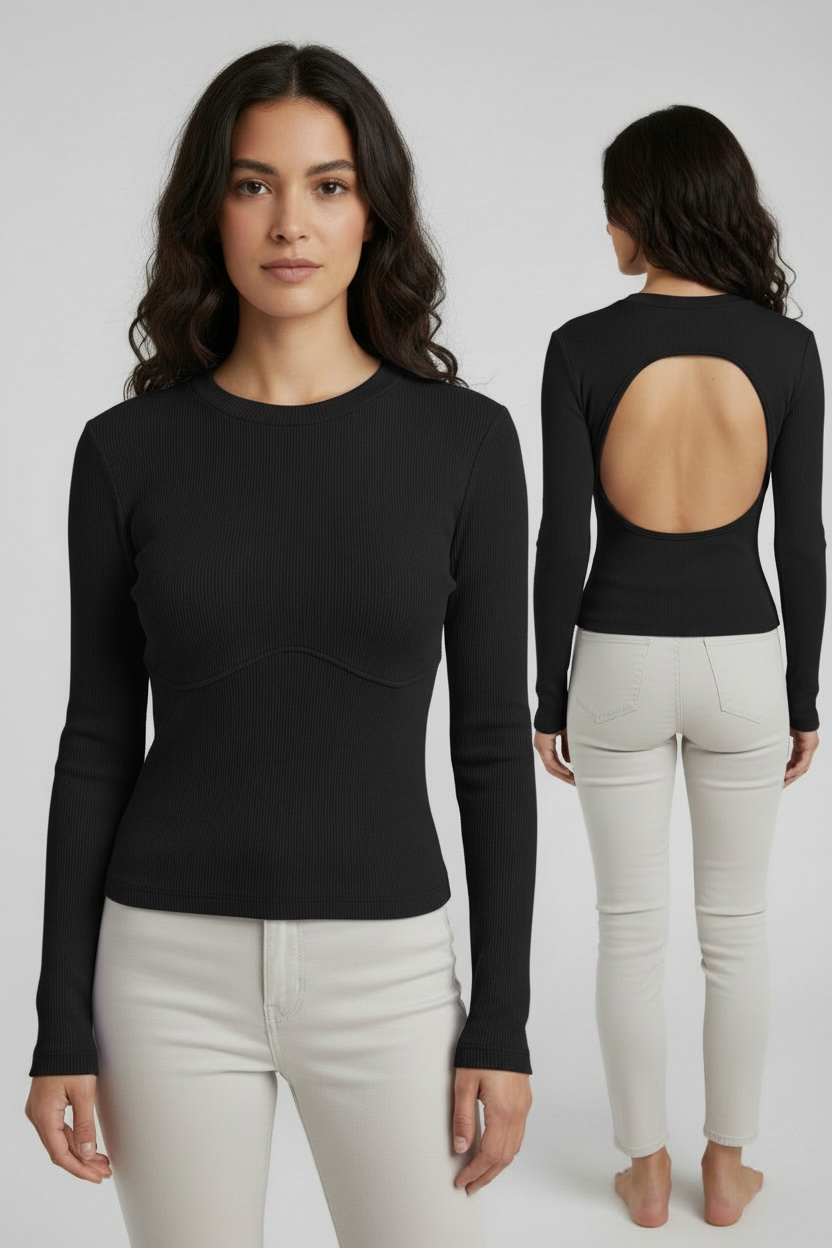 Camiseta Espalda abierta