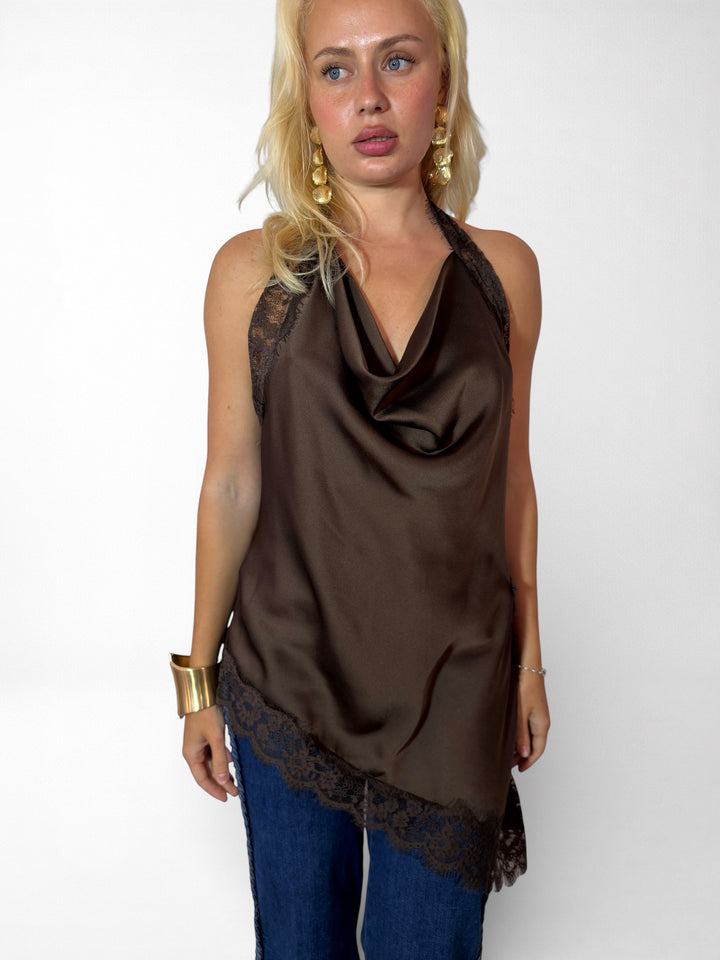 Top lencero satinado