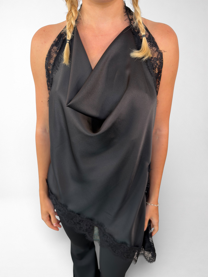 Top lencero satinado