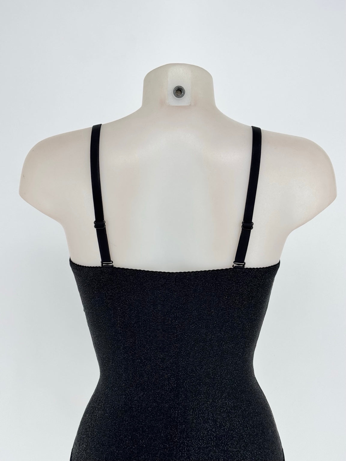 Body Lurex negro, vista de espalda