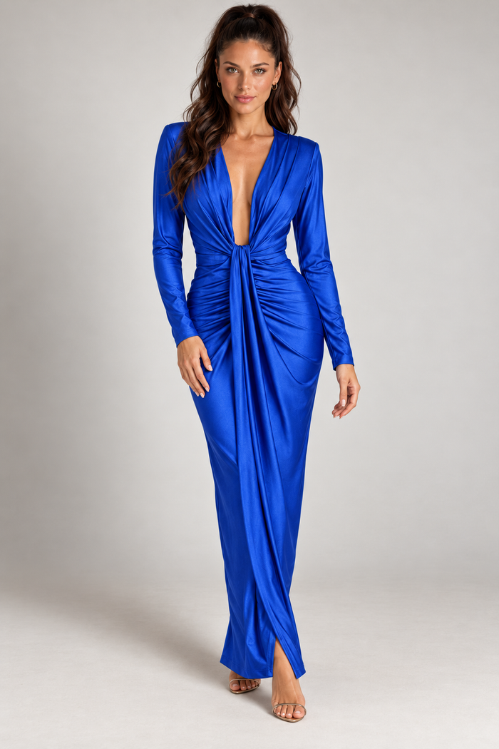 Vestido Arianna azul royal - MIAyMIA
