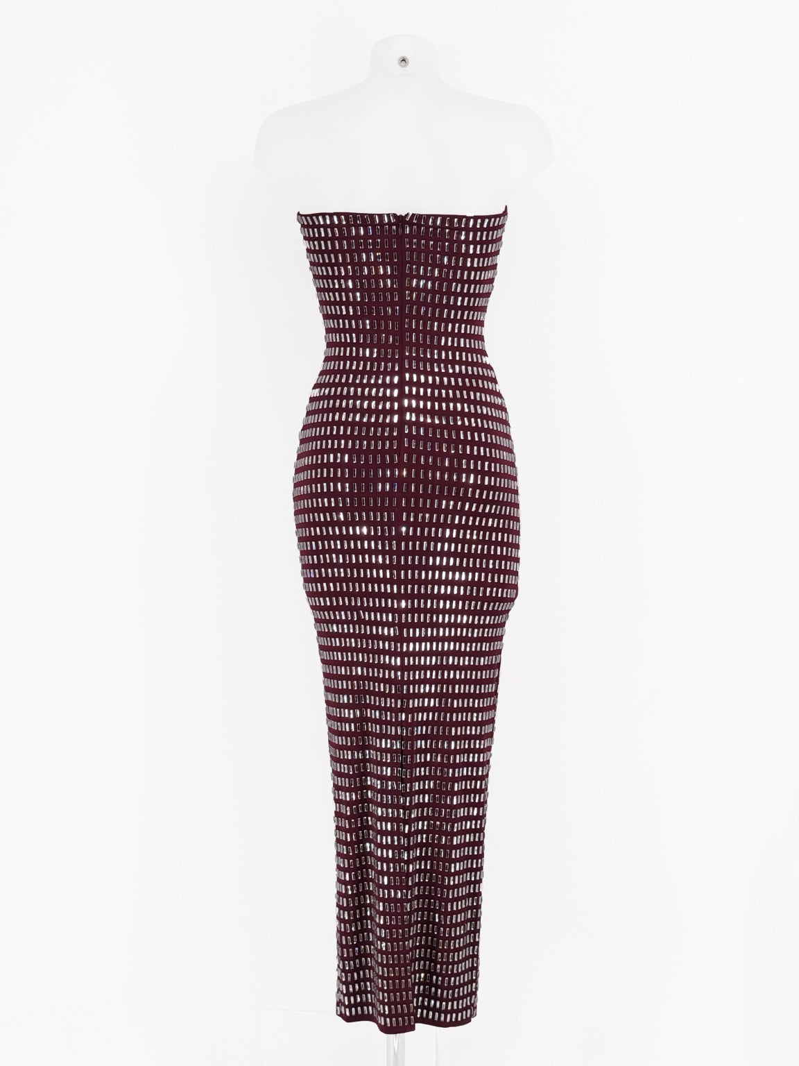 Vestido Aurelia espalda burdeos - MIAyMIA