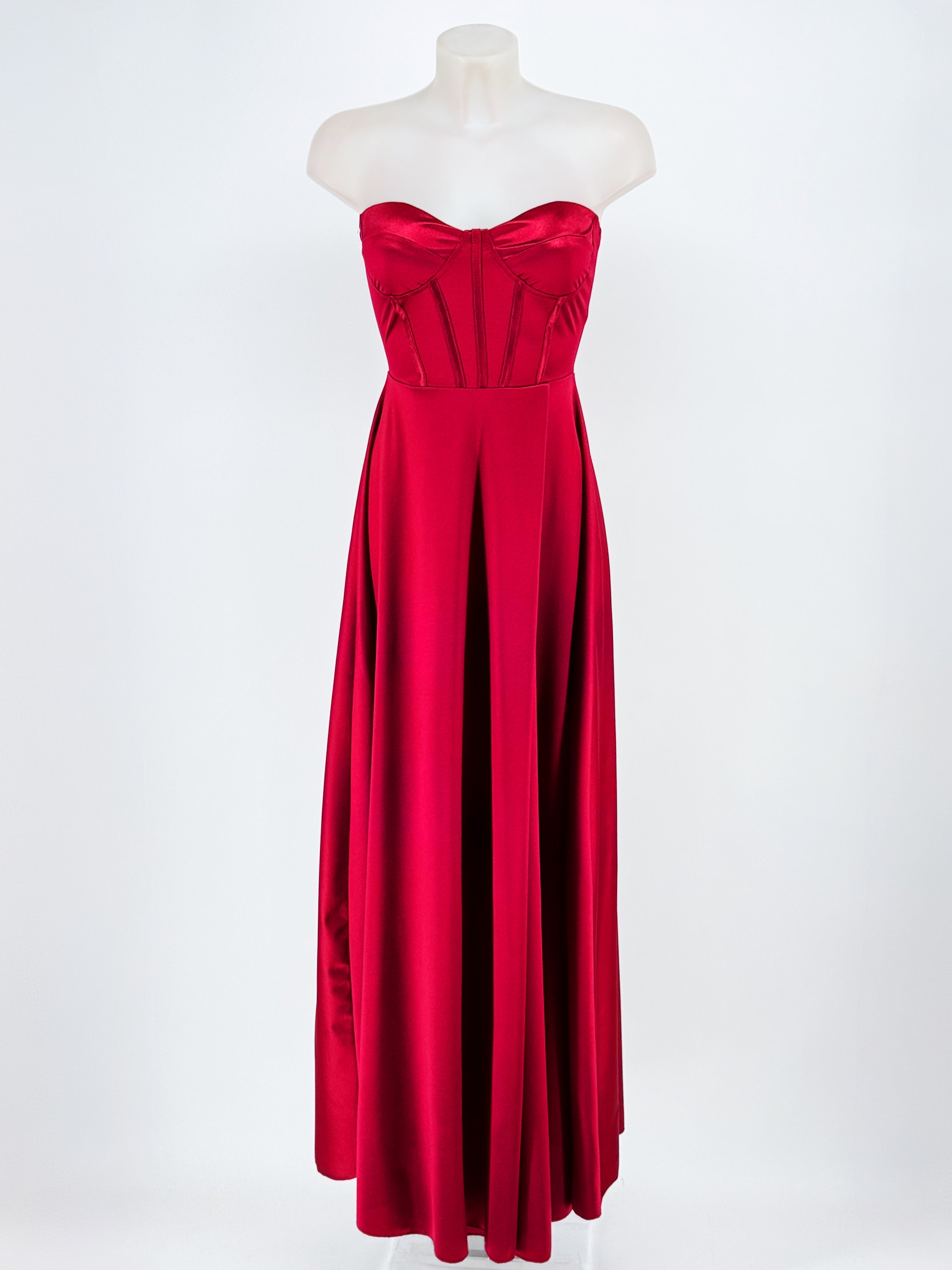 Vestido Firenze color Rojo, vista frontal