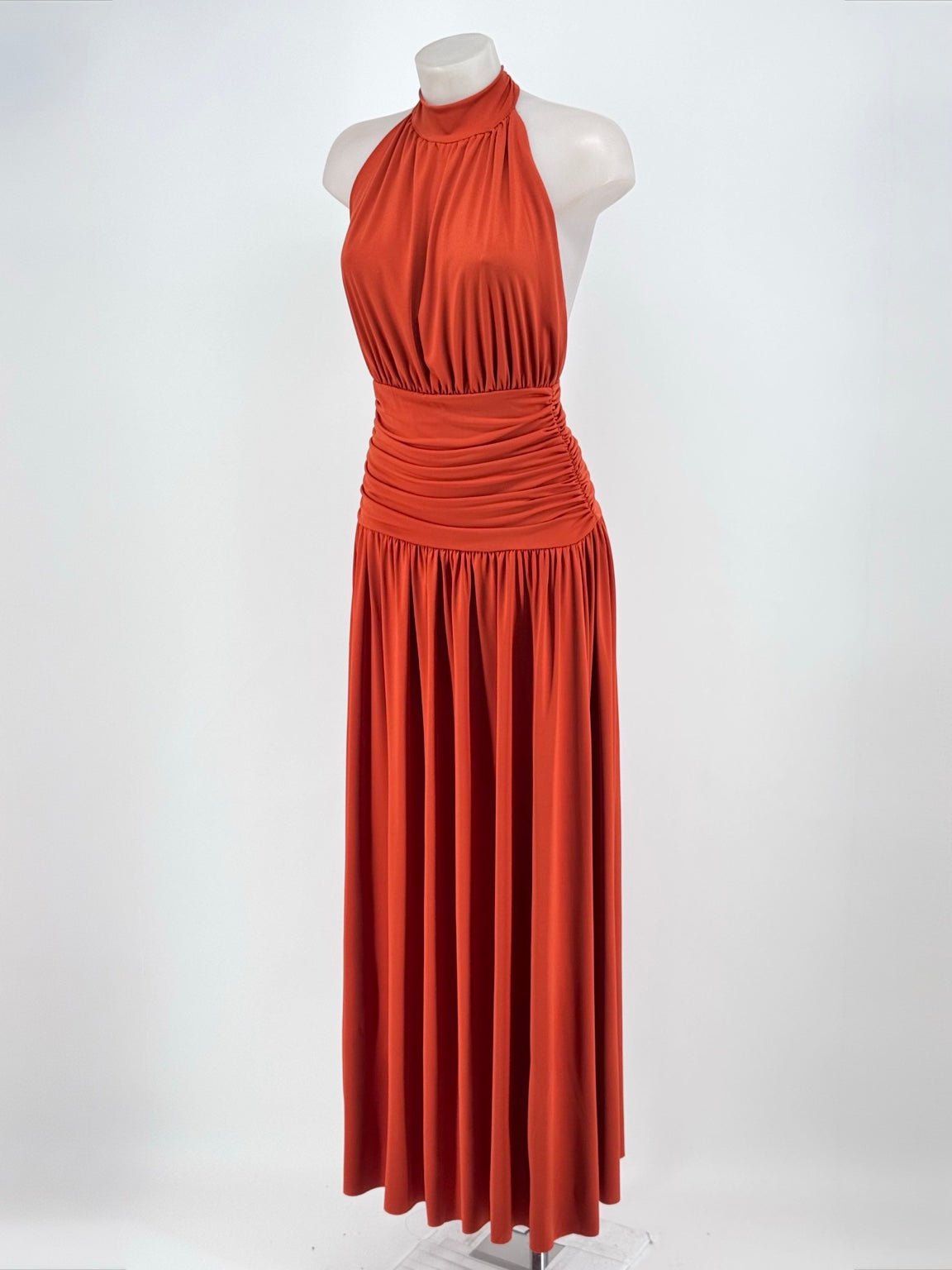 Vestido Ischia color teja frontal