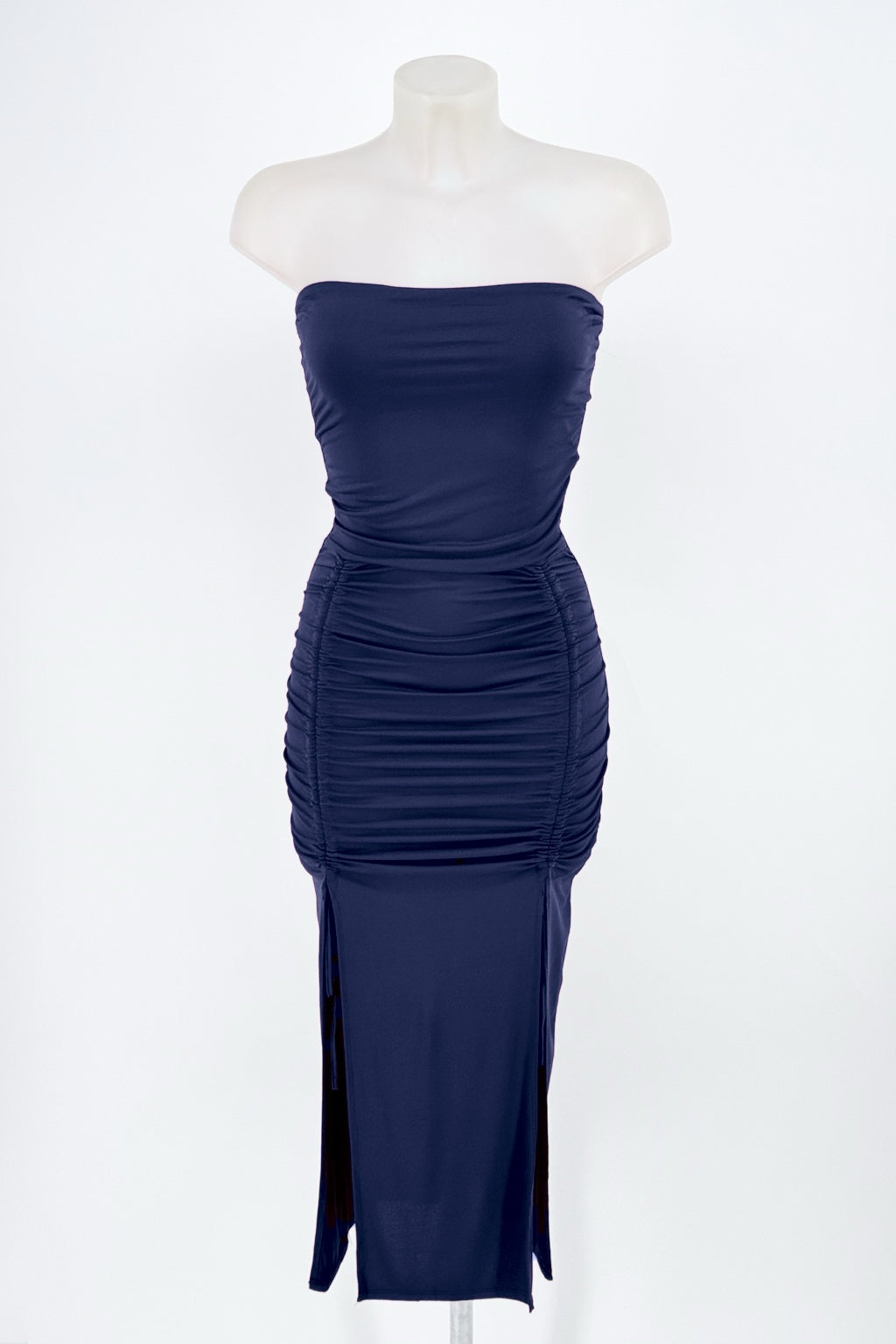Vestido Verona azul marino de frente