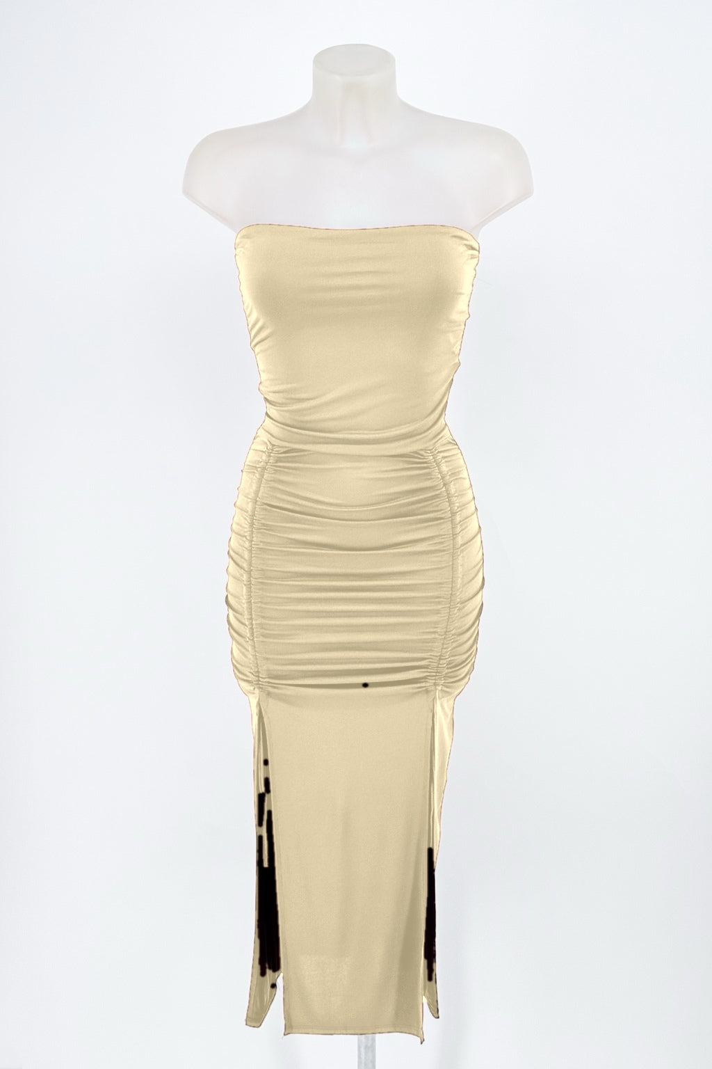 Vestido Verona beige de frente