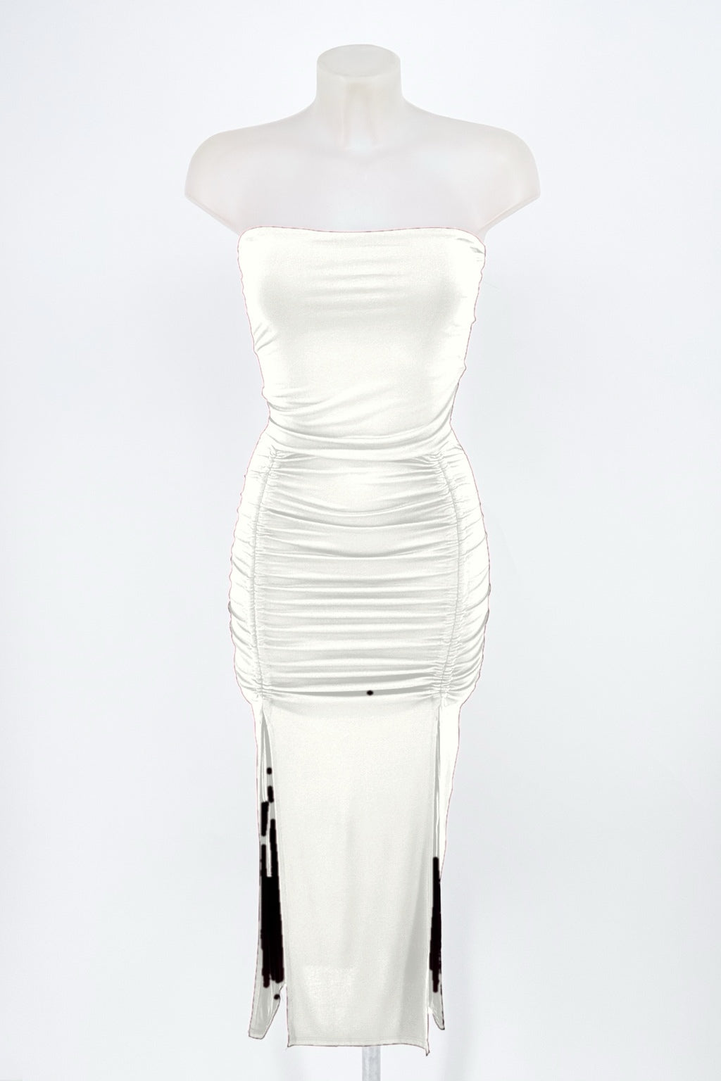 Vestido Verona blanco de frente