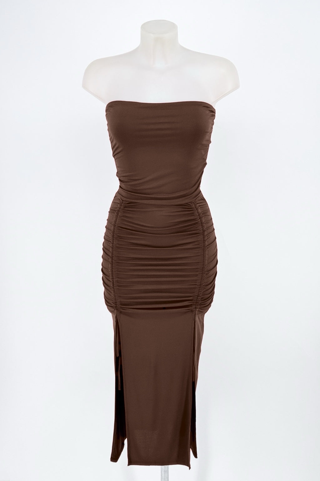 Vestido Verona chocolate de frente