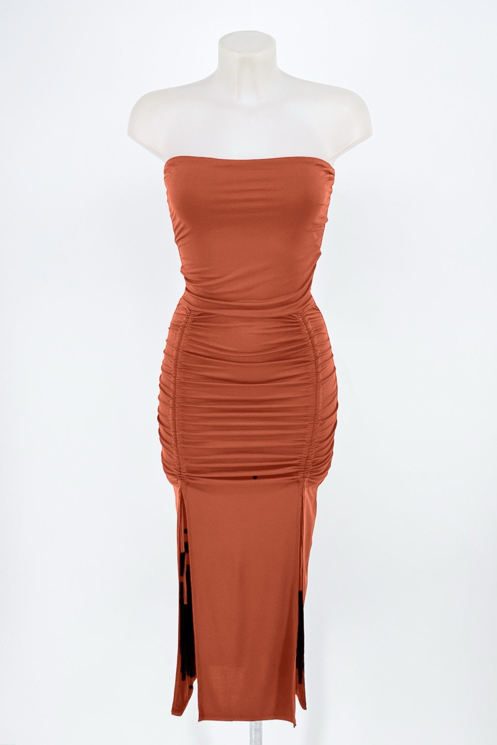 Vestido Verona teja de frente