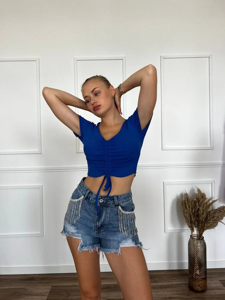 Croptop Fruncido - 