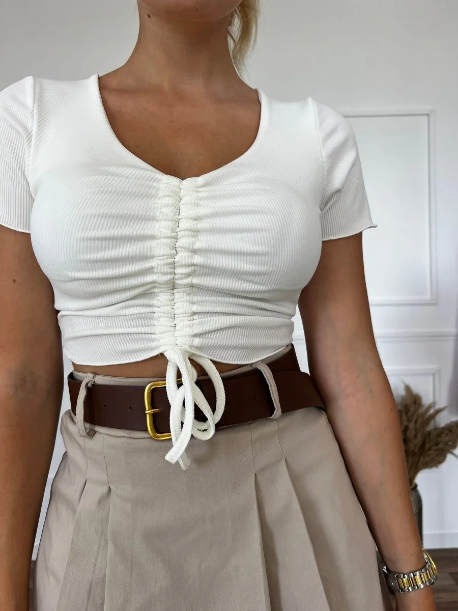 Croptop Fruncido - 