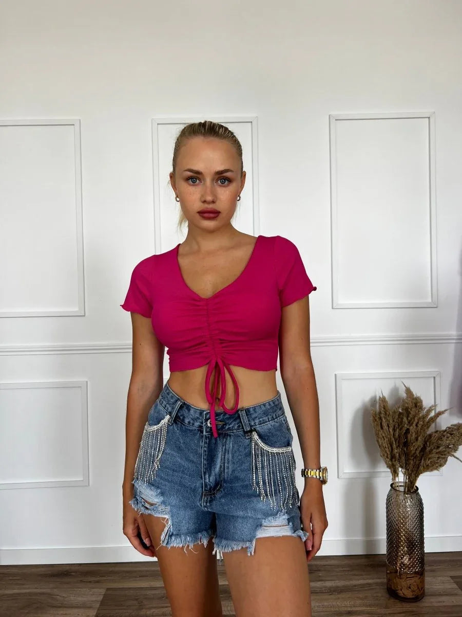 Croptop Fruncido - 